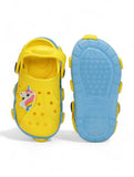 Unicorn Applique Anti-Slip Clogs - Yellow