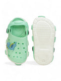 Dinosaur Applique Anti-Slip Clogs - Green
