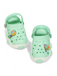 Hot Air Balloon Applique Anti-Slip Clogs - Green