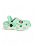 Smily Applique Anti-Slip Clogs - Green