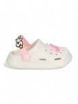 Space Astronaut Applique Anti-Slip Clogs - Cream