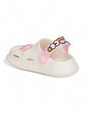 Space Astronaut Applique Anti-Slip Clogs - Cream