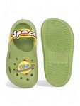 Space Astronaut Applique Anti-Slip Clogs - Green