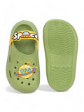 Space Astronaut Applique Anti-Slip Clogs - Green