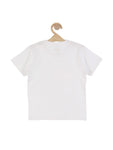 Half Sleeve Flag Printed Tshirt - White