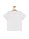 Half Sleeve Flag Printed Tshirt - White