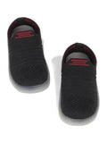 Casual Slip On Shoes With Led Light - Black