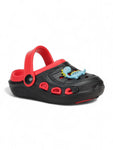 Dinosaur Applique Anti-Slip Clogs - Black