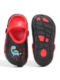 Dinosaur Applique Anti-Slip Clogs - Black