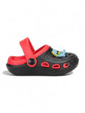 Dinosaur Applique Anti-Slip Clogs - Black