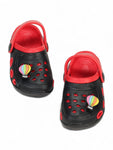 Hot Air Balloon Applique Anti-Slip Clogs - Black