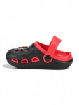Mushroom Applique Anti-Slip Clogs - Black