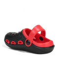 Smily Applique Anti-Slip Clogs - Black