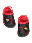 Smily Applique Anti-Slip Clogs - Black