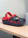 Balloon Applique Anti-Slip Clogs - Navy Blue