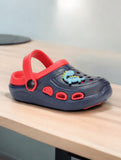 Dinosaur Applique Anti-Slip Clogs - Navy Blue