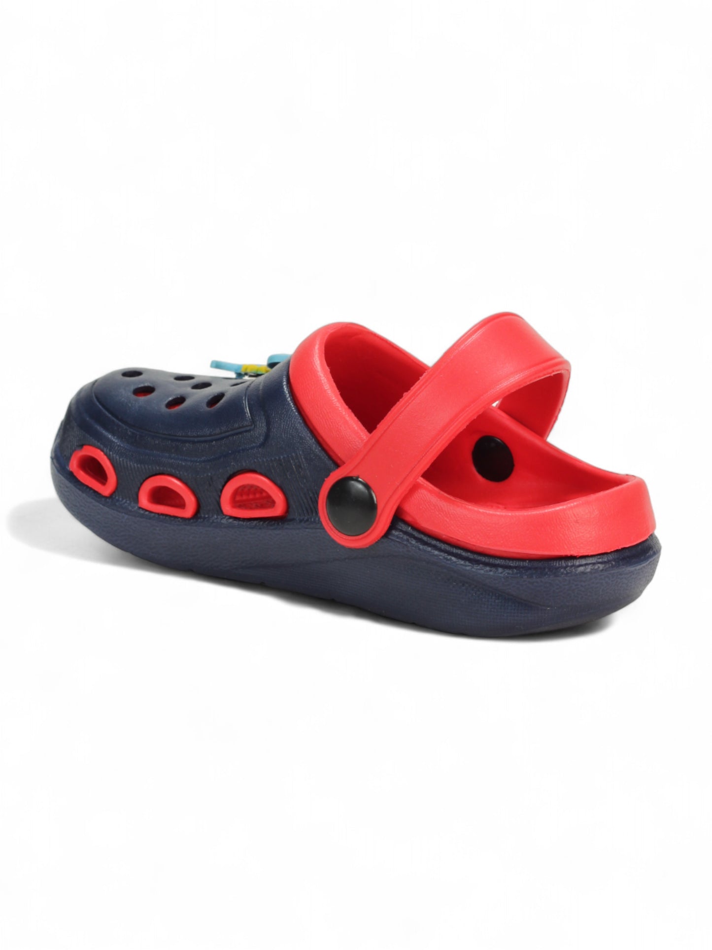 Dinosaur Applique Anti-Slip Clogs - Navy Blue