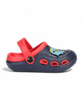 Dinosaur Applique Anti-Slip Clogs - Navy Blue