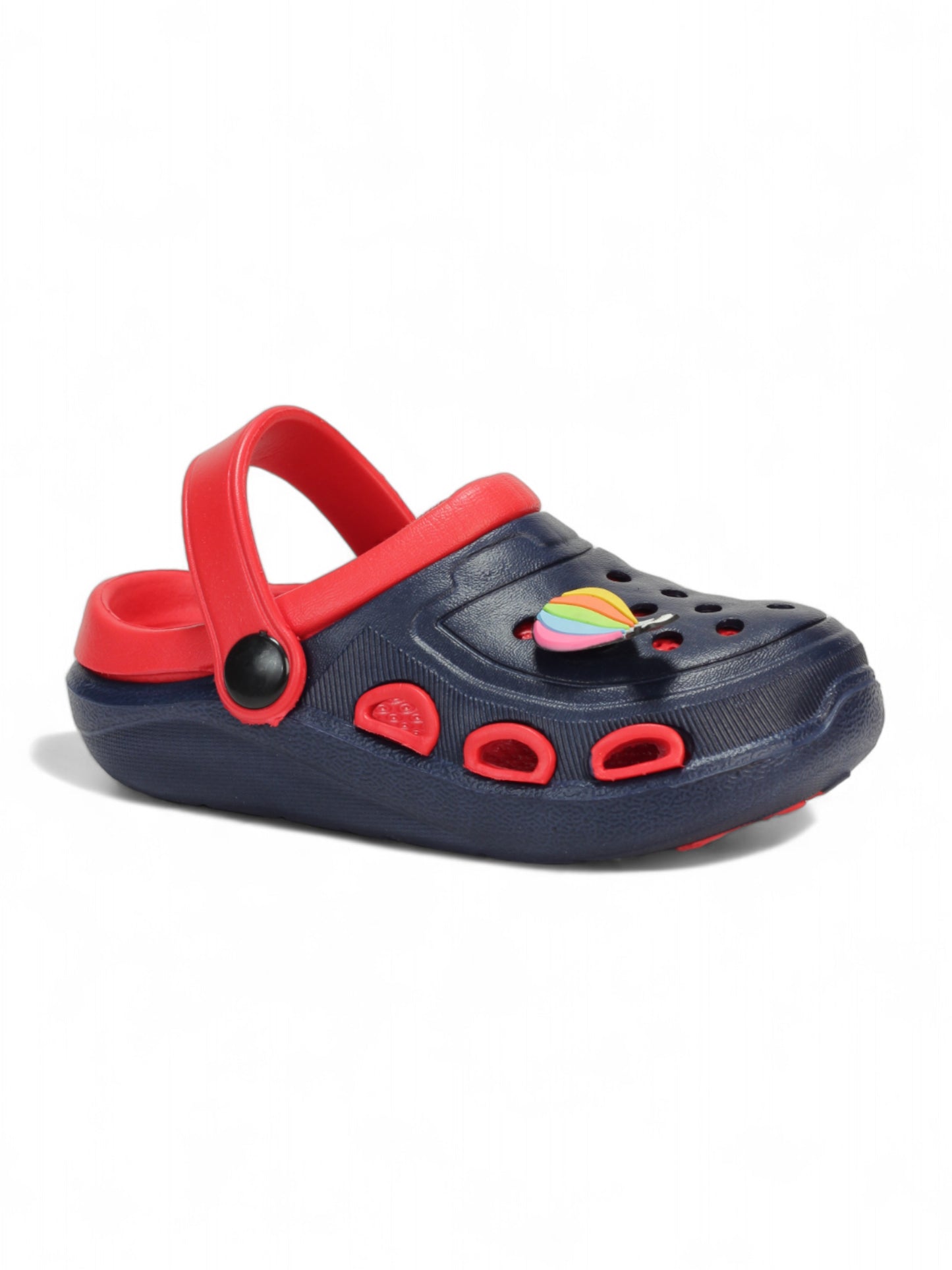 Hot Air Balloon Applique Anti-Slip Clogs - Navy Blue