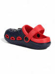 Ice Navy Blue Applique Anti-Slip Clogs - Navy Blue