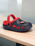 Mushroom Applique Anti-Slip Clogs - Navy Blue