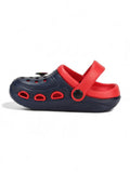 Smily Applique Anti-Slip Clogs - Navy Blue