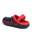 Smily Applique Anti-Slip Clogs - Navy Blue