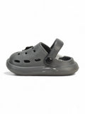 Marble Look Balloon Applique Anti-Slip Clogs - Grey