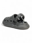 Marble Look Balloon Applique Anti-Slip Clogs - Grey