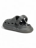Marble Look Balloon Applique Anti-Slip Clogs - Grey