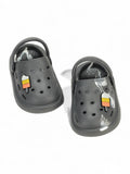 Marble Look Ice Cream Applique Anti-Slip Clogs - Grey