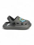 Marble Look Dinosaur Applique Anti-Slip Clogs - Grey