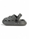 Marble Look Mushroom Applique Anti-Slip Clogs - Grey