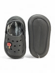 Marble Look Mushroom Applique Anti-Slip Clogs - Grey