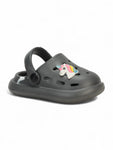 Marble Look Unicorn Applique Anti-Slip Clogs - Grey