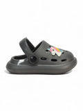 Marble Look Unicorn Applique Anti-Slip Clogs - Grey