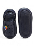 Marble Look Balloon Applique Anti-Slip Clogs - Navy Blue