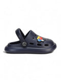 Marble Look Balloon Applique Anti-Slip Clogs - Navy Blue