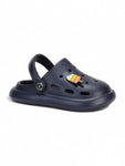 Marble Look Ice Cream Applique Anti-Slip Clogs - Navy Blue