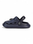 Marble Look Ice Cream Applique Anti-Slip Clogs - Navy Blue