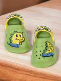 Cartoon Applique Anti-Slip Clogs - Green