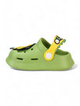 Cartoon Applique Anti-Slip Clogs - Green