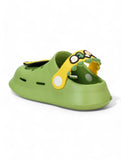 Cartoon Applique Anti-Slip Clogs - Green