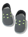 Casual Slip On Shoes With Led Light - Grey