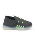 Casual Slip On Shoes With Led Light - Grey