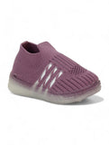 Casual Slip On Shoes With Led Light - Purple