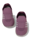 Casual Slip On Shoes With Led Light - Purple