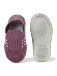 Casual Slip On Shoes With Led Light - Purple