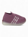 Casual Slip On Shoes With Led Light - Purple