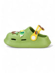 Bear Applique Anti-Slip Clogs - Green